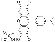 9-(4'-DIMETHYLAMINOPHENYL)-2,6,7-TRIHYDROXYFLUORONE SULFATE CAS#: 71501-19-4