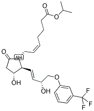 (+)-9-OXO-11ALPHA,15R-DIHYDROXY-16-(3-(TRIFLUOROMETHYL)PHENOXY)-17,18,19,20-TETRANOR-PROSTA-5Z,13E-DIEN-1-OIC-ACID, ISOPROPYL ESTER CAS#: 1219032-18-4
