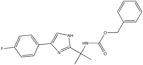 BENZYL (2-(4-(4-FLUOROPHENYL)-1H-IMIDAZOL-2-YL)PROPAN-2-YL)CARBAMATE CAS#: 1261118-02-8