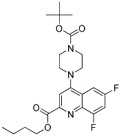 BUTYL 4-(4-(TERT-BUTOXYCARBONYL)PIPERAZIN-1-YL)-6,8-DIFLUOROQUINOLINE-2-CARBOXYLATE CAS#: 1130309-31-7