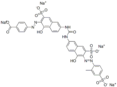 Benzoic acid, 4-1-hydroxy-6-5-hydroxy-6-(2-methyl-4-sulfophenyl)azo-7-sulfo-2-naphthalenylaminocarbonylamino-3-sulfo-2-naphthalenylazo-, sodium salt CAS#: 72245-49-9