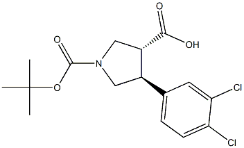 Boc-(+/-)-trans-4-(3,4-dichloro-phenyl)-pyrrolidine-3-carboxylic acid CAS#: 1160260-94-5