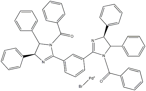 Bromo[[1,3-bis[(4S,5S)-1-benzoyl-4,5-diphenyl-2-imidazolin-2-yl]benzene]palladium(II)] CAS#: 1242081-29-3