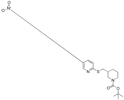 3-(5-Nitro-pyridin-2-ylsulfanylMethyl)-piperidine-1-carboxylic acid tert-butyl ester CAS#: 1353958-98-1