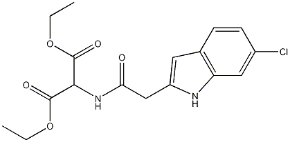 Diethyl (6-Chloro-2-indolylmethyl)formamido-malonate CAS#: 1076199-98-8