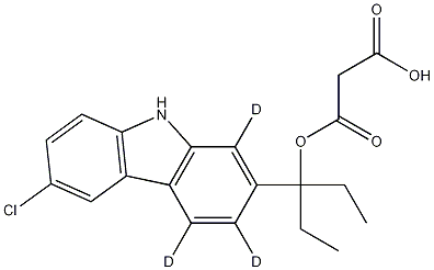 Diethyl-(6-chloro-2-carbazolyl)methyl-d3 Malonate CAS#: 1189473-03-7