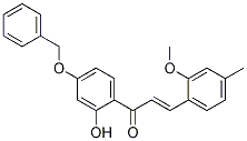 (E)-1-(4-(benzyloxy)-2-hydroxyphenyl)-3-(2-methoxy-4-methylphenyl)prop-2-en-1-one CAS#: 1218900-66-3