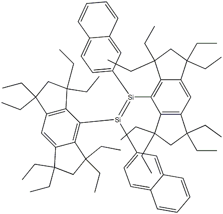 (E)-1,2-Bis(2-naphthyl)-1,2-bis(1,1,3,3,5,5,7,7-octaethyl-1,2,3,5,6,7-hexahydro-s-indacen-4-yl)disilene CAS#: 1253900-41-2
