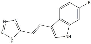 (E)-3-(2-(1H-tetrazol-5-yl)vinyl)-6-fluoro-1H-indole CAS#: 1316695-35-8