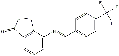 (E)-4-(4-(trifluoromethyl)benzylideneamino)isobenzofuran-1(3H)-one CAS#: 1207454-88-3