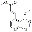 (E)-Methyl 3-(2-chloro-3-(dimethoxymethyl)pyridin-4-yl)acrylate CAS#: 1186405-24-2
