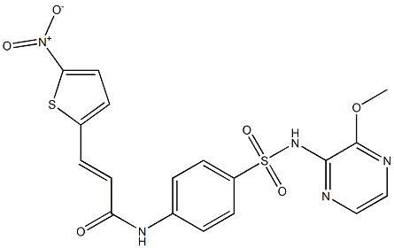 (E)-N-(4-(N-(3-Methoxypyrazin-2-yl)sulfaMoyl)phenyl)-3-(5-nitrothiophen-2-yl)acrylaMide CAS#: 1360614-48-7