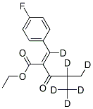 ETHYL 3-(4-FLUOROPHENYL)-2-(2-METHYLPROPIONYL)PROPENOATE-D6 CAS#: 1185241-64-8