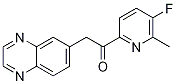 Ethanone, 1-(5-fluoro-6-Methyl-2-pyridinyl)-2-(6-quinoxalinyl)- CAS#: 1132610-44-6