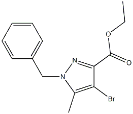 Ethyl 1-benzyl-4-bromo-5-methyl-1H-pyrazole-3-carboxylate CAS#: 1262415-66-6