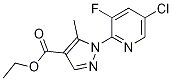 Ethyl1-(5-chloro-3-fluoropyridin-2-yl)-5-methylpyrazole-4-carboxylate CAS#: 1150164-40-1