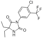 Hydantoin, 3-(4-chloro-alpha,alpha,alpha-trifluoro-m-tolyl)-5,5-diethy l- CAS#: 70974-25-3