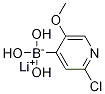 Lithium (2-chloro-5-methoxypyridin-4-yl)trihydroxyborate CAS#: 1256362-57-8