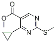 METHYL 4-CYCLOPROPYL-2-(METHYLTHIO)PYRIMIDINE-5-CARBOXYLATE CAS#: 1072944-76-3