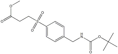 Methyl 3-(4-((tert-butoxycarbonylaMino)Methyl)phenylsulfonyl)propanoate CAS#: 1362160-41-5