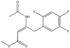 Methyl 3-acetamido-4-(2,4,5-trifluorophenyl)but-2-enoate CAS#: 1234321-81-3