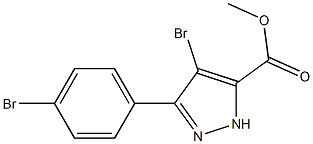 Methyl 4-broMo-3-(4-broMophenyl)-1H-pyrazole-5-carboxylate CAS#: 1238340-47-0