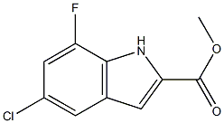 Methyl 5-chloro-7-fluoro-1H-indole-2-carboxylate CAS#: 1255098-87-3