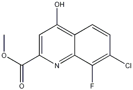 Methyl 7-chloro-8-fluoro-4-hydroxyquinoline-2-carboxylate CAS#: 1150164-88-7