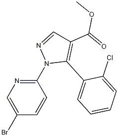 Methyl1-(5-bromopyridin-2-yl)-5-(2-chlorophenyl)-pyrazole-4-carboxylate CAS#: 1150164-70-7