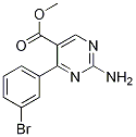 Methyl2-amino-4-(3-bromophenyl)pyrimidine-5-carboxylate CAS#: 1133115-93-1