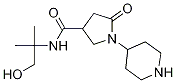 N-(1-hydroxy-2-Methylpropan-2-yl)-5-oxo-1-(piperidin-4-yl)pyrrolidine-3-carboxaMide CAS#: 1263285-15-9