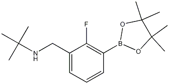 N-(2-Fluoro-3-(4,4,5,5-tetramethyl-1,3,2-dioxaborolan-2-yl)benzyl)-2-methylpropan-2-amine CAS#: 1256360-52-7