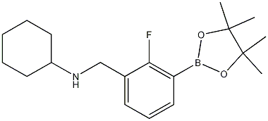 N-(2-Fluoro-3-(4,4,5,5-tetramethyl-1,3,2-dioxaborolan-2-yl)benzyl)cyclohexanamine CAS#: 1256360-45-8