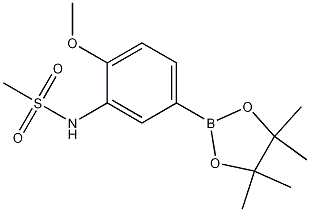 N-(2-Methoxy-5-(4,4,5,5-tetramethyl-1,3,2-dioxaborolan-2-yl)phenyl)methanesulfonamide CAS#: 1256360-27-6
