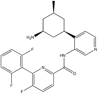 N-(4-((1R,3S,5S)-3-amino-5-methylcyclohexyl)pyridin-3-yl)-6-(2,6-difluorophenyl)-5-fluoropicolinamide CAS#: 1210608-43-7