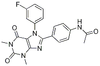 N-(4-(7-(3-Fluorophenyl)-1,3-diMethyl-2,6-dioxo-2,3,6,7-tetrahydro-1H-purin-8-yl)phenyl)acetaMide CAS#: 1217272-75-7