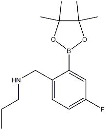 N-(4-Fluoro-2-(4,4,5,5-tetramethyl-1,3,2-dioxaborolan-2-yl)benzyl)propan-1-amine CAS#: 1256360-59-4