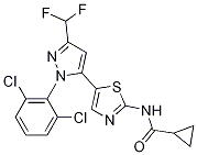 N-(5-(1-(2,6-dichlorophenyl)-3-(difluoroMethyl)-1H-pyrazol-5-yl)thiazol-2-yl)cyclopropanecarboxaMide CAS#: 1338247-30-5