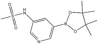 N-(5-(4,4,5,5-tetramethyl-1,3,2-dioxaborolan-2-yl)pyridin-3-yl)methanesulfonamide CAS#: 1201643-71-1