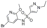 N-(5-broMo-2-Methoxypyridin-3-yl)-1-ethyl-1H-pyrazole-4-sulfonaMide CAS#: 1083326-09-3