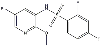 N-(5-bromo-2-methoxypyridin-3-yl)-2,4-difluorobenzenesulfonamide CAS#: 1086063-46-8