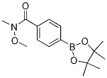 N-Methoxy-N-methyl-4-(4,4,5,5-tetramethyl-1,3,2-dioxaborolan-2-yl)benzamide CAS#: 1073353-58-8