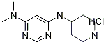 N,N-DiMethyl-N'-piperidin-4-yl-pyriMidine-4,6-diaMine hydrochloride, 98+% C11H20ClN5, Molecular Weight 257.76 CAS#: 1185320-13-1