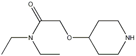 N,N-Diethyl-2-(4-piperidinyloxy)-acetamide CAS#: 1097828-89-1
