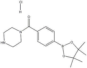 Piperazin-1-yl(4-(4,4,5,5-tetramethyl-1,3,2-dioxaborolan-2-yl)phenyl)methanone hydrochloride CAS#: 1256360-65-2