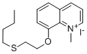 Quinolinium, 8-(2-(butylthio)ethoxy)-1-methyl-, iodide CAS#: 71314-98-2