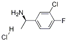 (R)-1-(3-CHLORO-4-FLUOROPHENYL)ETHANAMINE HCl CAS#: 1257106-65-2