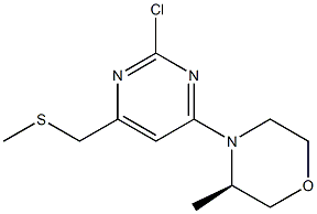 (R)-4-(2-chloro-6-(methylthiomethyl)pyrimidin-4-yl)-3-methylmorpholine CAS#: 1352227-15-6