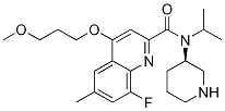 (R)-8-fluoro-N-isopropyl-4-(3-Methoxypropoxy)-6-Methyl-N-(piperidin-3-yl)quinoline-2-carboxaMide (2HCl salt) CAS#: 1078129-57-3