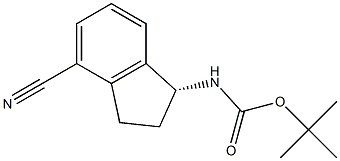 (R)-tert-butyl (4-cyano-2,3-dihydro-1H-inden-1-yl)carbamate CAS#: 1306763-31-4